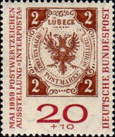 RFA Poste N** Yv: 182 Mi:311a Interposta Lübeck - Unused Stamps