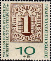 RFA Poste N** Yv: 181 Mi:310a Interposta Hamburg - Unused Stamps