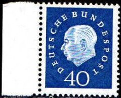 RFA Poste N** Yv: 176 Mi:305 Theodor Heuss Deutscher Bundespräsident Bord De Feuille - Unused Stamps