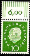 RFA Poste N** Yv: 174 Mi:303 Theodor Heuss Deutscher Bundespräsident Bord De Feuille - Unused Stamps