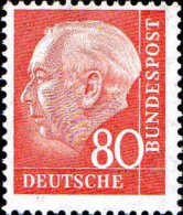 RFA Poste N** Yv: 128A Mi:264x Theodor Heuss 18x22 - Unused Stamps