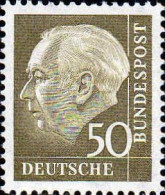 RFA Poste N** Yv: 127 Mi:261x Theodor Heuss 18x22 - Unused Stamps