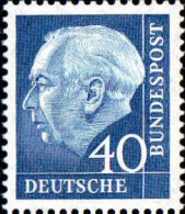RFA Poste N** Yv: 126a Mi:260y Theodor Heuss Deutscher Bundespräsident 18x22 - Unused Stamps