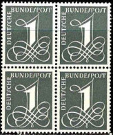 RFA Poste N** Yv: 102 Mi:226x Chiffre Bloc De 4 - Unused Stamps