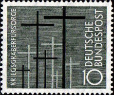 RFA Poste N* Yv: 124 Mi:248 Kriegsgräberfürsorge (Trace De Charnière) - Unused Stamps