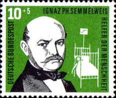 RFA Poste N* Yv: 120 Mi:244 Ignaz Philipp Semmelweis Medecin (Trace De Charnière) - Ungebraucht