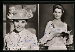 AK Schauspielerin Johanna Matz, Mit Original Autograph  - Actors