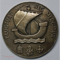 Médaille Argent Fluctuat Nec Mergitur "Ville De Paris" 1963, Lartdesgents.fr - Adel