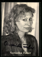 AK Schauspielerin Veronika Faber, Mit Original Autograph  - Schauspieler