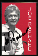 AK Musiker Joe Raphael Mit Autograph  - Musique Et Musiciens
