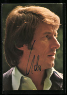 AK Musiker Udo Jürgens Im Grünen Freizeithemd, Autograph  - Music And Musicians