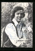 AK Musiker Andy Chris Im Garten, Autograph  - Music And Musicians