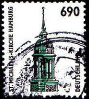 RFA Poste Obl Yv:1692 Mi:1860 St.Michaelis-Kirche Hamburg (cachet Rond) - Usados