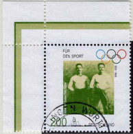 RFA Poste Obl Yv:1696 Mi:1864 Alfred & Gustav Flatow Gymnastes Coin D.feuille (TB Cachet Rond) - Gebruikt