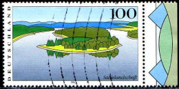 RFA Poste Obl Yv:1683 Mi:1850 Saalelandschaft Bord De Feuille (Lign.Ondulées) - Used Stamps