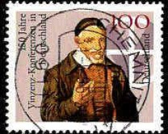 RFA Poste Obl Yv:1625 Mi:1793 Saint Vincent De Paul (TB Cachet Rond) Chemnitz - Oblitérés