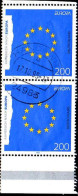 RFA Poste Obl Yv:1623 Mi:1791 Europa Aufbruch Nach Europa Paire (Beau Cachet Rond) - Gebraucht