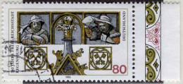 RFA Poste Obl Yv:1618 Mi:1786 750.Jahre Freie Reichsstadt Regensburg Bord De Feuille (Beau Cachet Rond) - Used Stamps