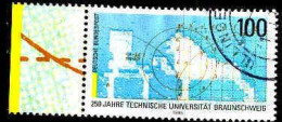 RFA Poste Obl Yv:1615 Mi:1783 Technische Universität Braunschweig Bord De Feuille (Beau Cachet Rond) - Oblitérés