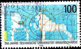 RFA Poste Obl Yv:1615 Mi:1783 Technische Universität Braunschweig (Belle Obl.mécanique) - Oblitérés