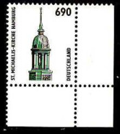 RFA Poste N** Yv:1692 Mi:1860 St.Michaelis-Kirche Hamburg Coin D.feuille - Neufs