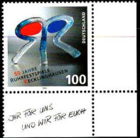 RFA Poste N** Yv:1691 Mi:1859 50.Jahre Ruhrfestspiele Recklinghausen Coin D.feuille - Nuevos