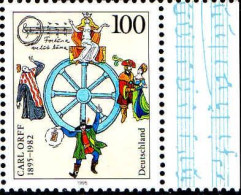 RFA Poste N** Yv:1638 Mi:1806 Carl Orff (Bord De Feuille) - Unused Stamps