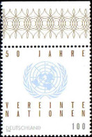 RFA Poste N** Yv:1636 Mi:1804 50.Jahre Vereinte Nationen Bord De Feuille - Unused Stamps