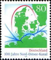 RFA Poste N** Yv:1634 Mi:1802 100.Jahre Nord-Ostsee-Kanal - Unused Stamps