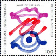 RFA Poste N** Yv:1621 Mi:1789 Freiheit Der Meinungsäusserung Wort-Schrift-Bild - Unused Stamps