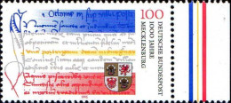 RFA Poste N** Yv:1614 Mi:1782 1000.Jahre Mecklenburg Bord De Feuille - Unused Stamps