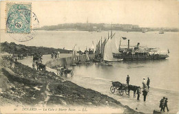 35 - Dinard - La Cale à Marée Basse - Animée - Bateaux - Attelages De Chevaux - Oblitération Ronde De 1907 - CPA - Voir  - Dinard