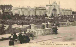 69 - Lyon - Exposition Internationale 1914 - Le Jardin Et Le Pavillon De L'Horticulture - Animée - CPA - Voir Scans Rect - Autres & Non Classés