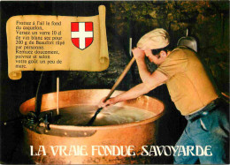 Recettes De Cuisine - Fondue Savoyarde - Gastronomie - CPM - Carte Neuve - Voir Scans Recto-Verso - Recipes (cooking)