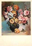 Fleurs - Art Peinture - G Collina - CPM - Voir Scans Recto-Verso - Blumen
