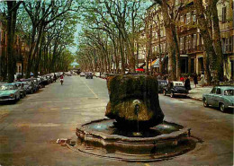 Automobiles - Aix En Provence - Fontaine Thermale Sur Le Cours Mirabeau - CPM - Voir Scans Recto-Verso - Turismo