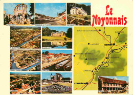 60 - Oise - Le Noyonnais - Multivues - Carte Géographique - CPM - Voir Scans Recto-Verso - Other & Unclassified