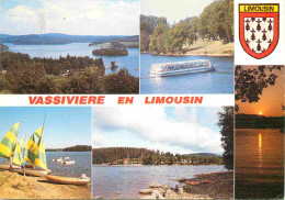 87 - Vassivière En Limousin - Multivues - Blasons - Carte Gauffrée - CPM - Flamme Postale - Voir Scans Recto-Verso - Autres & Non Classés