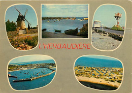 85 - Ile De Noirmoutier - L'Herbaudière - Multivues - Moulin - CPM - Voir Scans Recto-Verso - Ile De Noirmoutier