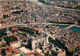 69 - Lyon - Vue Générale Aérienne - Notre Dame De Fourvière - La Tour De Télévision - La Saone - Le Rhone - Carte Neuve  - Autres & Non Classés