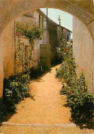 17 - Ile De Ré - Les Portes En Ré - Vieille Ruelle Fleurie - Fleurs - Flamme Postale - CPM - Voir Scans Recto-Verso - Ile De Ré