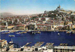 13 - Marseille - Le Port - Notre Dame De La Garde - Bateaux - Flamme Postale - CPM - Voir Scans Recto-Verso - Joliette, Zone Portuaire