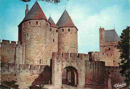 11 - Carcassonne - La Cité Médiévale - La Porte Narbonnaise - La Tour Du Trésau - Voir Timbre - CPM - Voir Scans Recto-V - Carcassonne