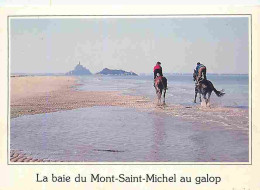 Animaux - Chevaux - Galop Matinal En Baie Du Mont Saint-Michel - Photo Dominique De Rango - CPM - Voir Scans Recto-Verso - Chevaux