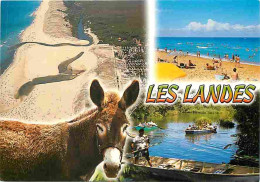 Animaux - Anes - Les Landes - Multivues - Plage - CPM - Voir Scans Recto-Verso - Donkeys