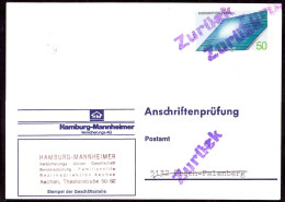 604270 | Seltene Anschriftenprüfung Der Hamburg - Mannheimer Versicherung, Sonne, Energie  | Aachen (W - 5100), -, - - Lettres & Documents