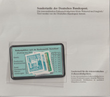 Map W/Austrian Stamps To Be Used By Two Small Areas In Austria Being Serviced By The German Post - Mint. Postal Weight A - Nuovi