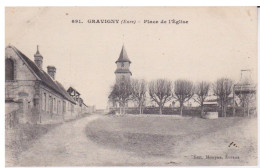 27 - EURE - GRAVIGNY - PLACE DE L'EGLISE - Other & Unclassified