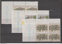 REPUBBLICA:  1982  VILLE  LAZIALI  -  S. CPL. 3  VAL. BL. 4  N. -  SASS. 1610/12 - Blocks & Sheetlets