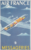 Carte Publicitaire  AIR FRANCE ( Format 17 X 11 ) - Publicité